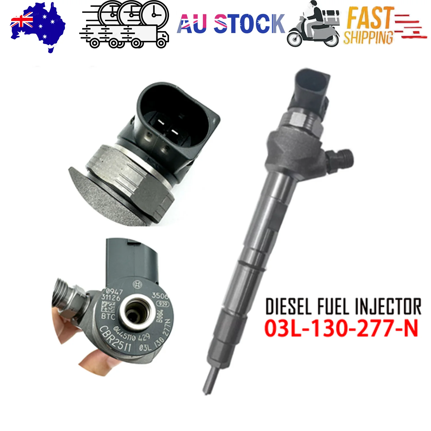 NEW Diesel TN5 Fuel Injector 03L130277R For 2012-2015 2.0L VW Volkswagen Passat