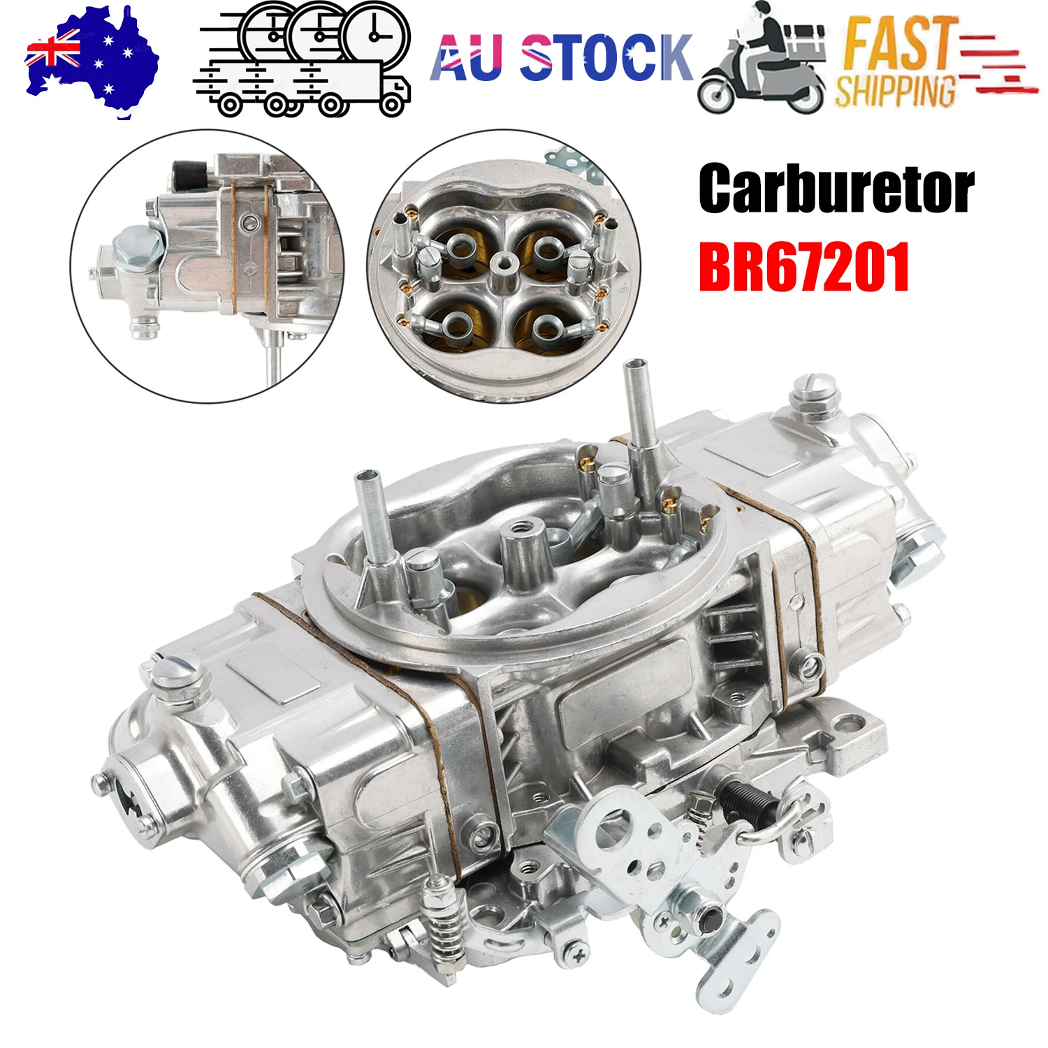 Quick Fuel 850 CFM Carburetor 4150 Mechanical BR67201 For Holley Brawler Race