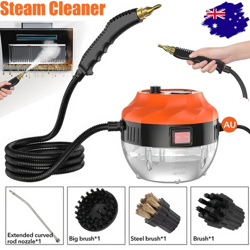 4000W Steam Cleaner Brush High Temperature Pressure Clean Steam Mechine AU Plug orange