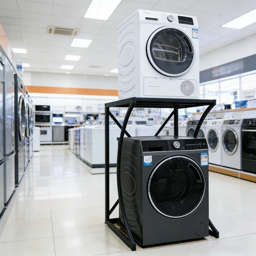 ORIGINAL Dryer Stand Maxi: Portable Dryer Rack Heavy Duty Steel Capacity Black for Washer/Dryer/Mini Fridge thumbnail 7