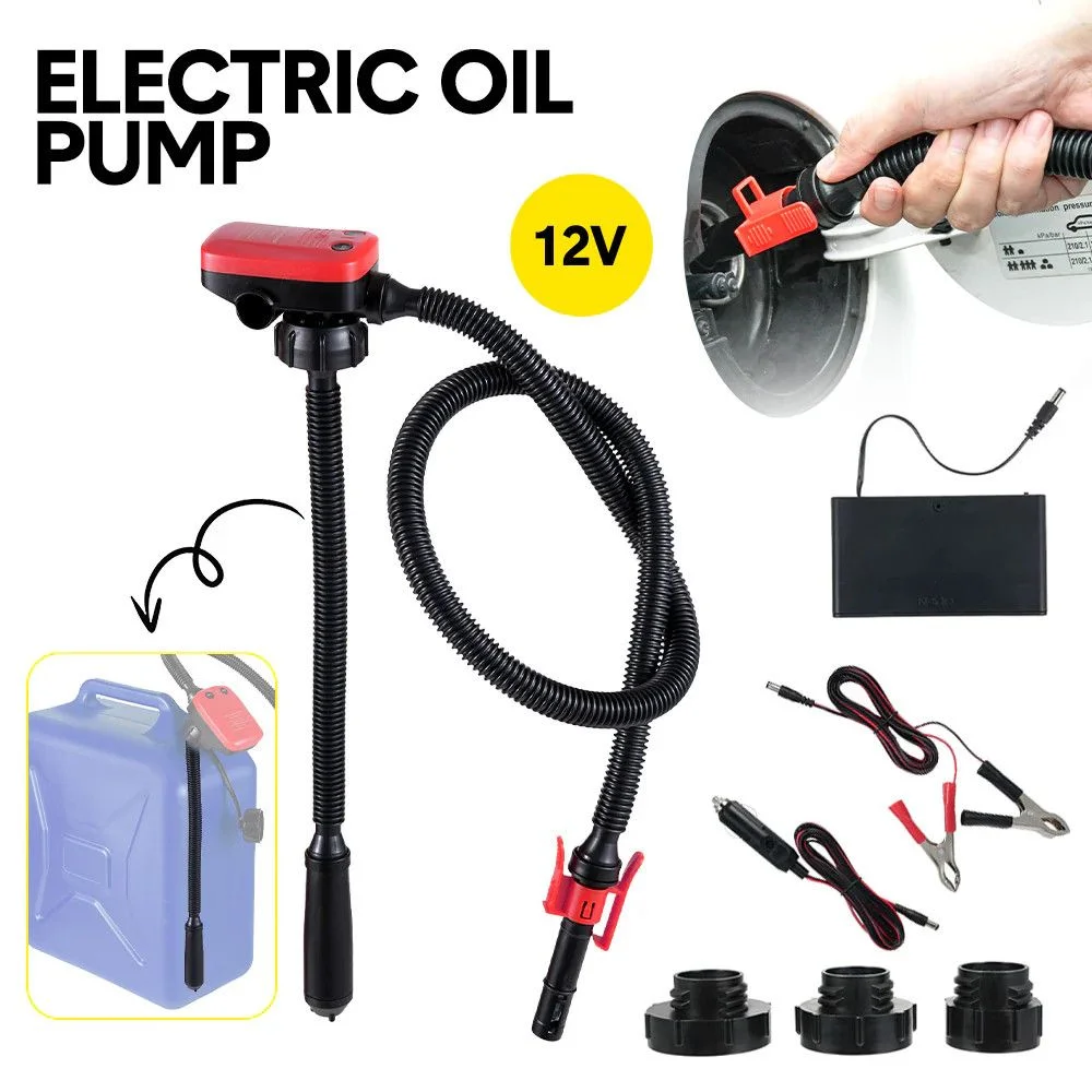 12V Portable Electric Oil Pump Handheld Diesel Pump Oil Fuel Water Transfer AU