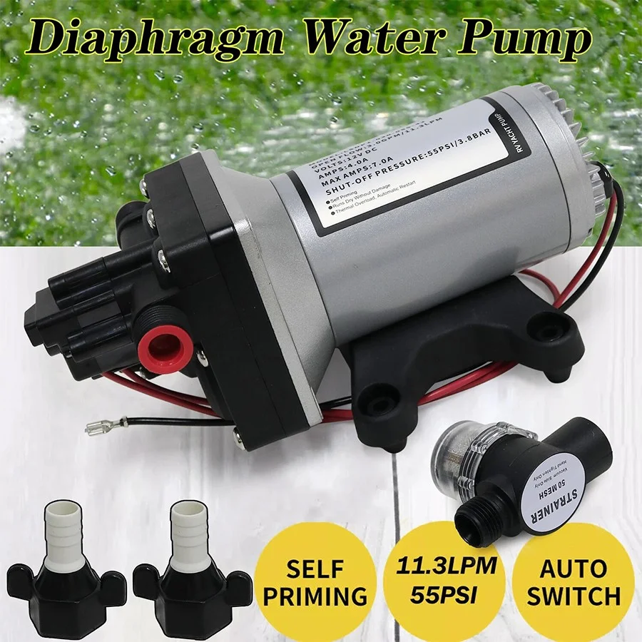 12v Replace SHURflo 4009 Water Pump & Twist on Filter for Caravan Boat Marine AU