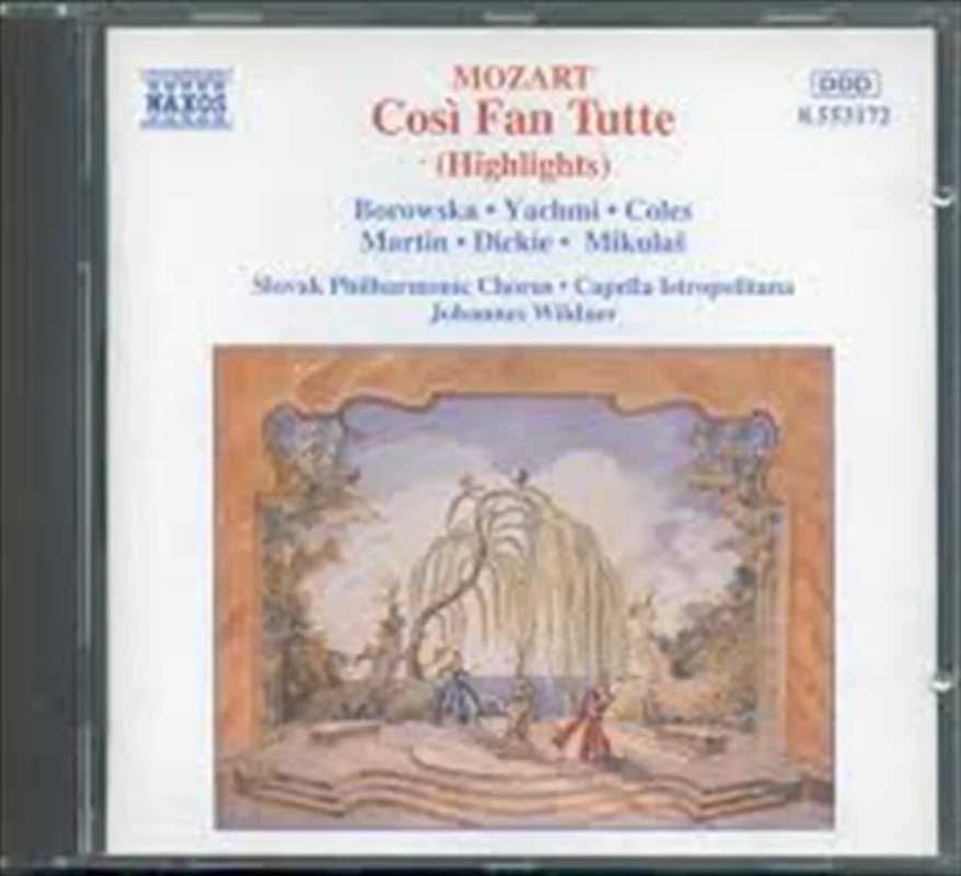 Mozart: Cosi Fan Tutte Hlts - Wildner: Borowska: Yachmi: Coles: C Cd Album