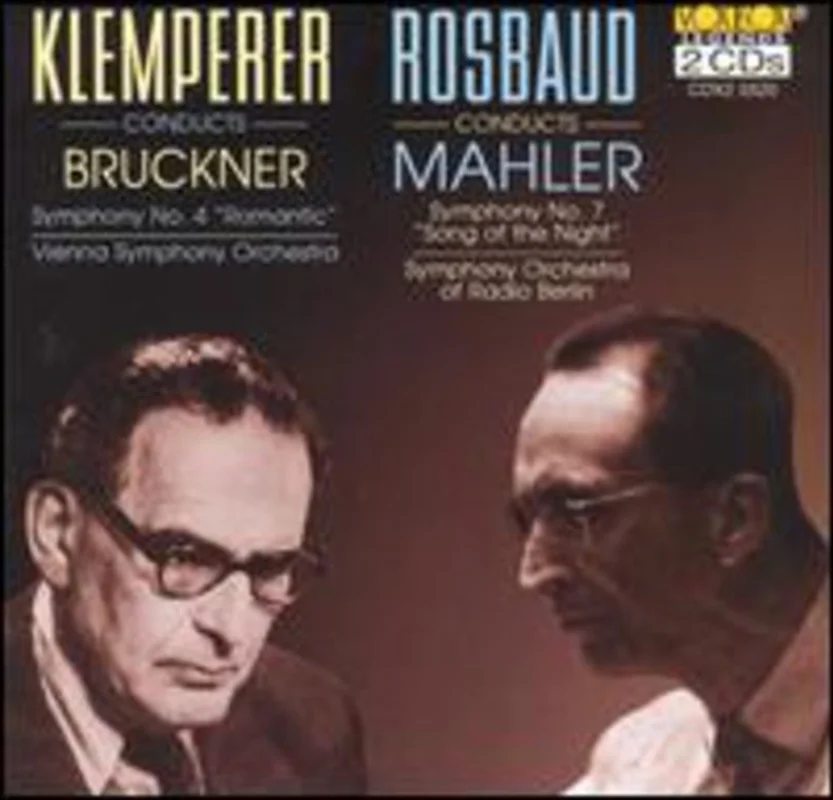 Symphony 7 / Symphony 4 Romant - Bruckner: Mahler: Wiener Symphonike Cd Album