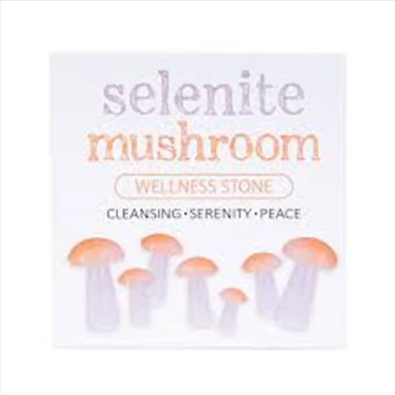 Gemstone Selenite Mushroom