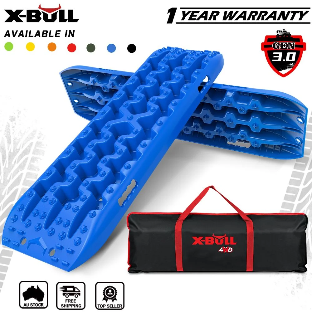 X-BULL Recovery tracks Mud Snow / Sand tracks / Grass 4X4 Caravan 2pcs 4WD Gen 3.0 - Blue