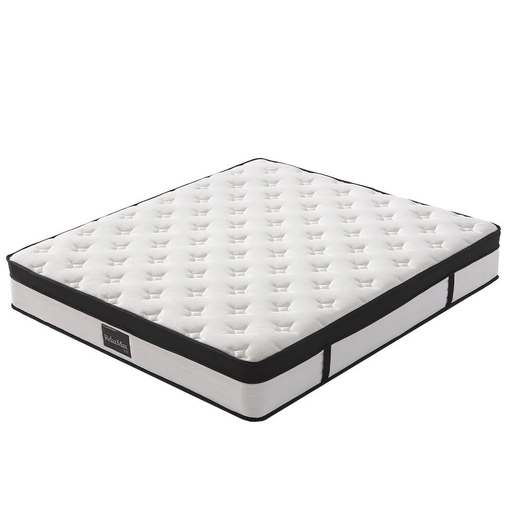 KINGSTON SLUMBER RelaxMax 31cm King Mattress, Euro Top, 5-Zone, Pocket Spring, Knitted Fabric