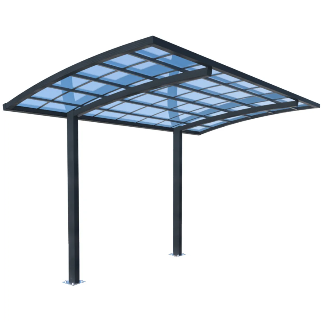 SHADE SHIELD Single Cantilever Carport 3.0m x 5.5m x 3.5m, Aluminium Alloy Frame, Polycarbonate Roof, Shelter for Car or Outdoor Living