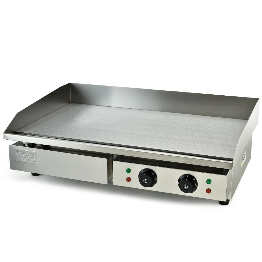THERMOMATE Commercial Electric Griddle TH-G05, 4400W 73x37cm Flat Cooking Surface
