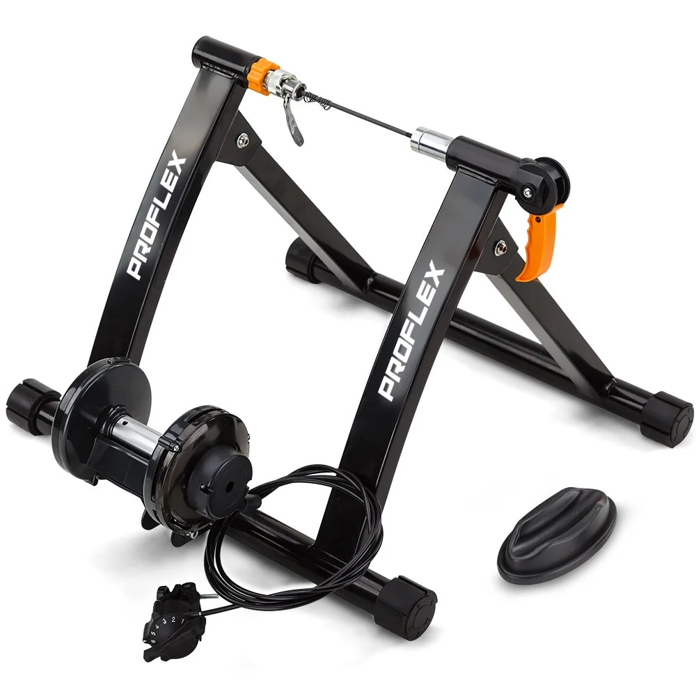 PROFLEX Indoor Bicycle Trainer - Bike Cycling Stationary Magnetic Stand Training