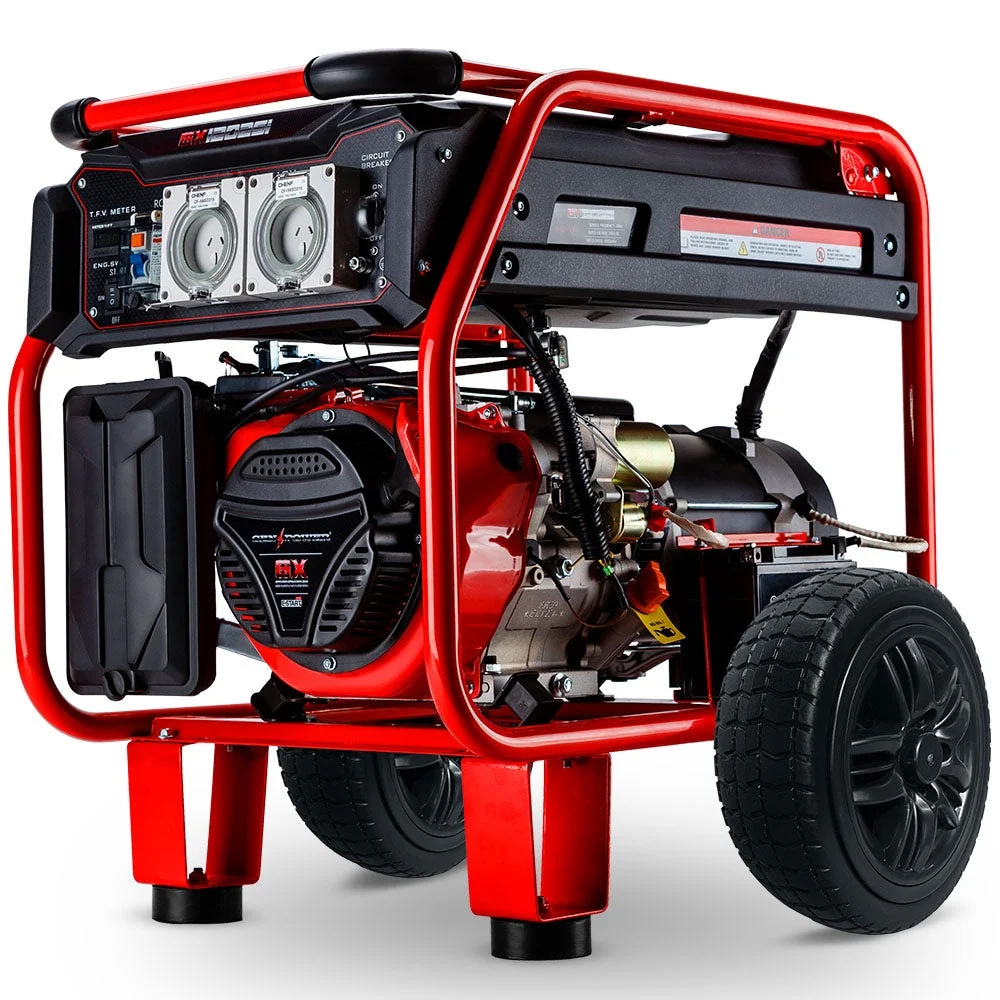 GENPOWER Portable Petrol Generator 8.4kW Max 6kW Rated Single Phase 18HP 420cc 4-Stroke Engine