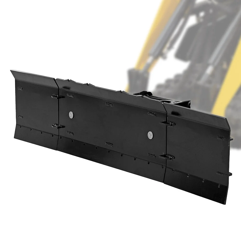 BAUMR-AG Plow Blade Accessory for BSR5000 Mini Loader Skid Steer, 84cm Centre Plough Blade 2 x 40cm Extensions, Quick Connect