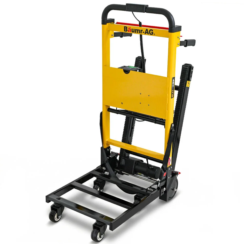 BAUMR-AG Electric Stair Climbing Hand Truck 159kg Load, Foldable Motorised Dolly Cart for Moving Furniture Appliances Equipment