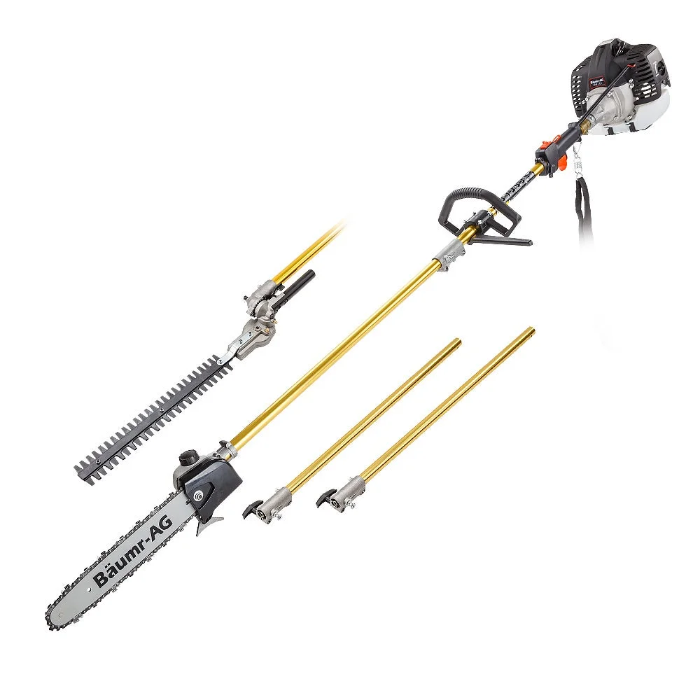 Baumr-AG 65CC Long Reach Pole Chainsaw Hedge Trimmer Pruner Chain Saw Tree Multi Tool
