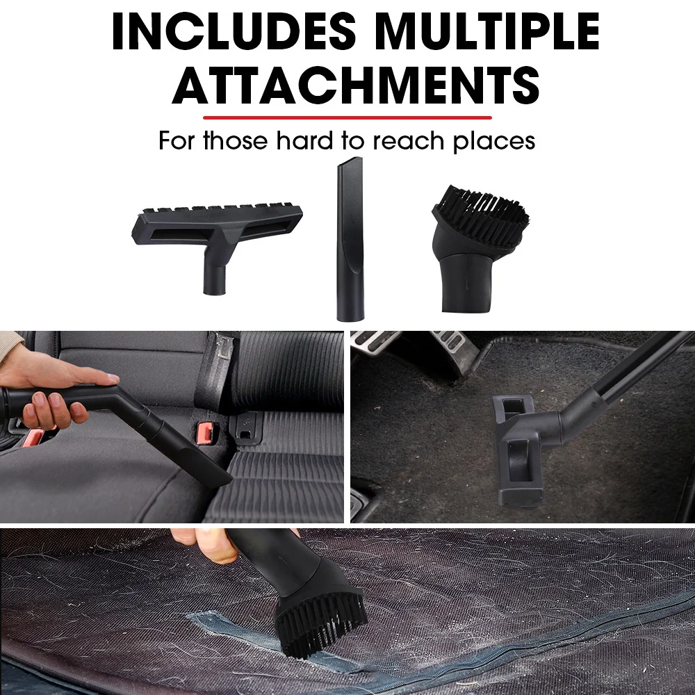 BAUMR-AG 30L Cordless Wet & Dry Vacuum Cleaner Kit, with 4Ah battery and Charger, Blower, HEPA Filter, Accessories, Stainless Steel, for Car, Home, Ga thumbnail 6