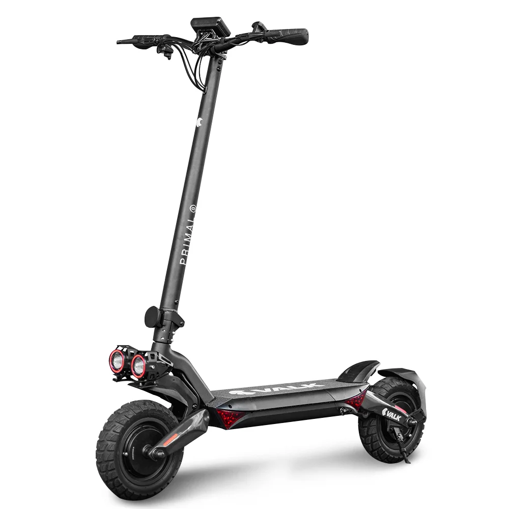 VALK Primal 9 Dual Motor Electric Scooter, 1600W, AU Compliant, for Extreme Hill Climbing, Black