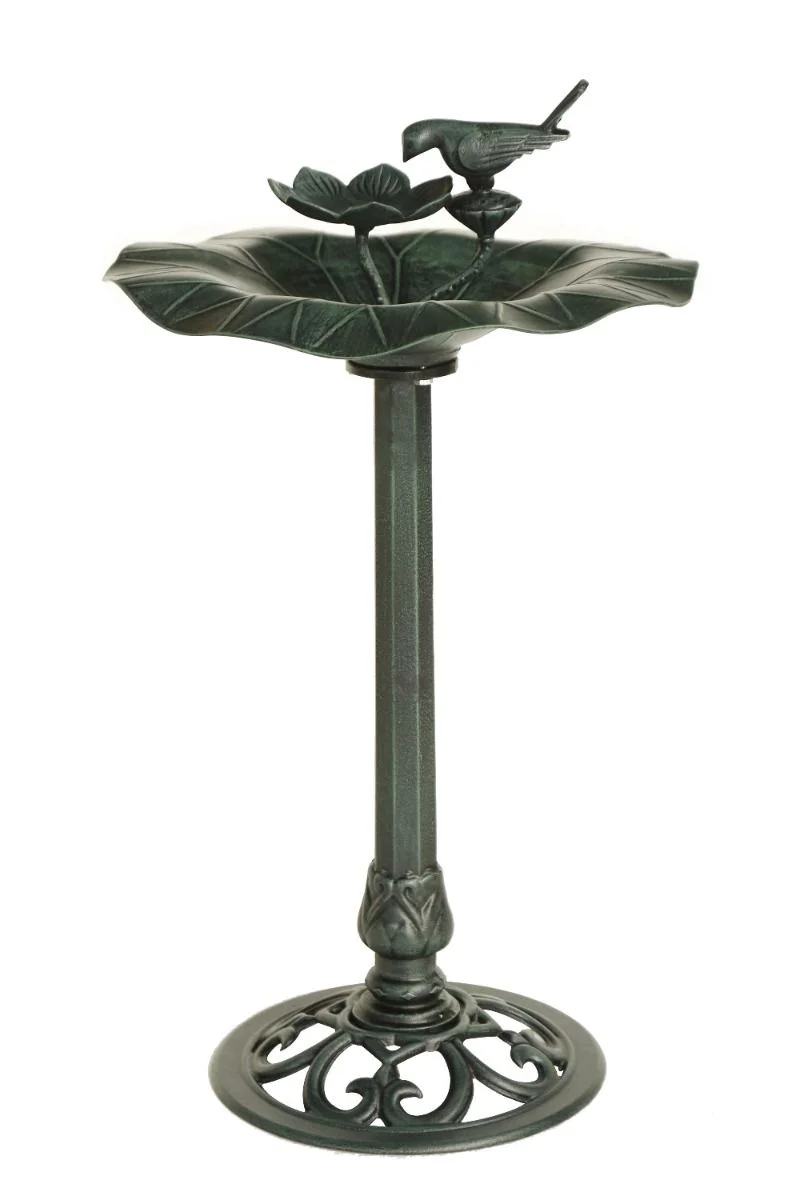 Lotus bird bath Dark Green