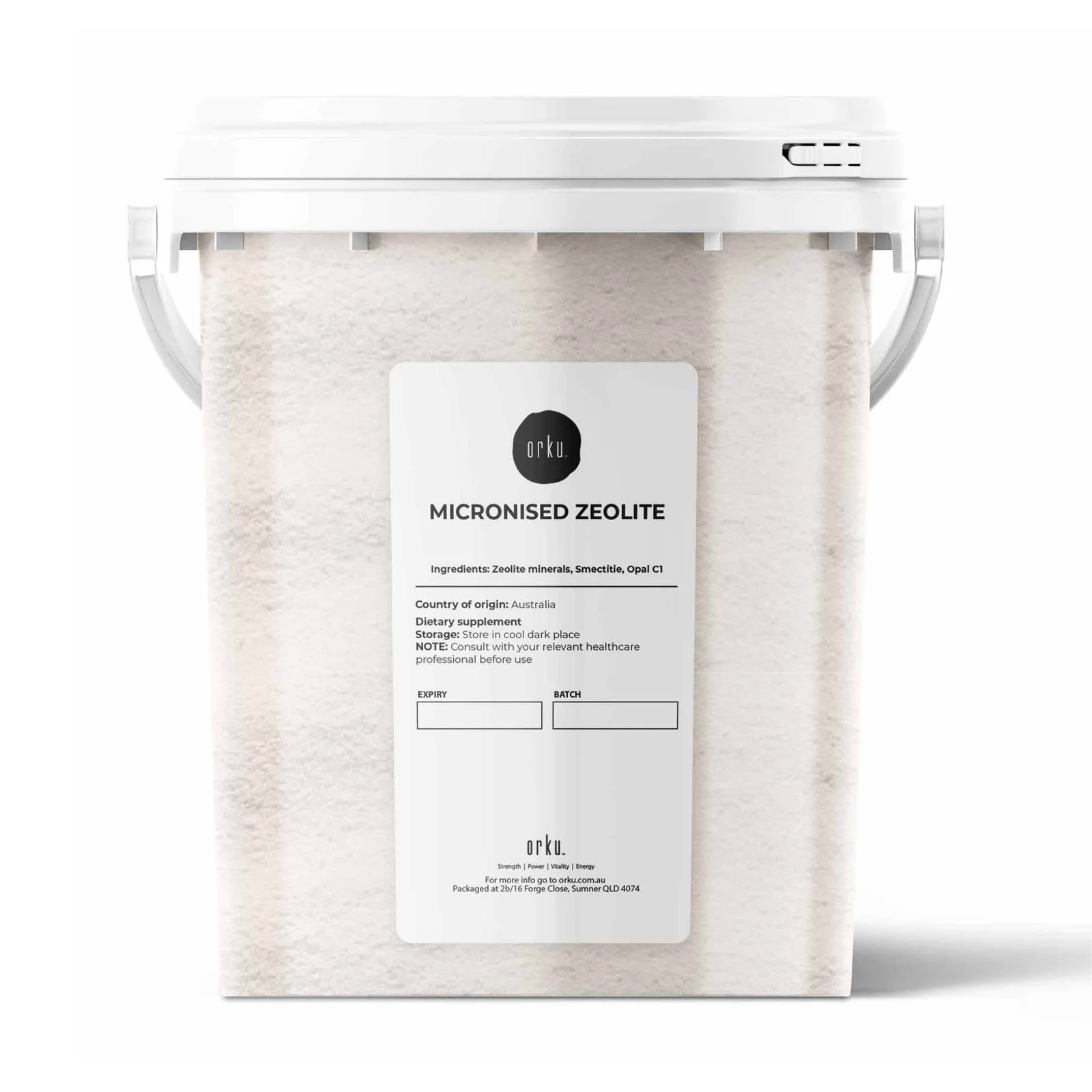 800g Pure Micronised Zeolite Powder Mineral Tub - Micronized Volcamin