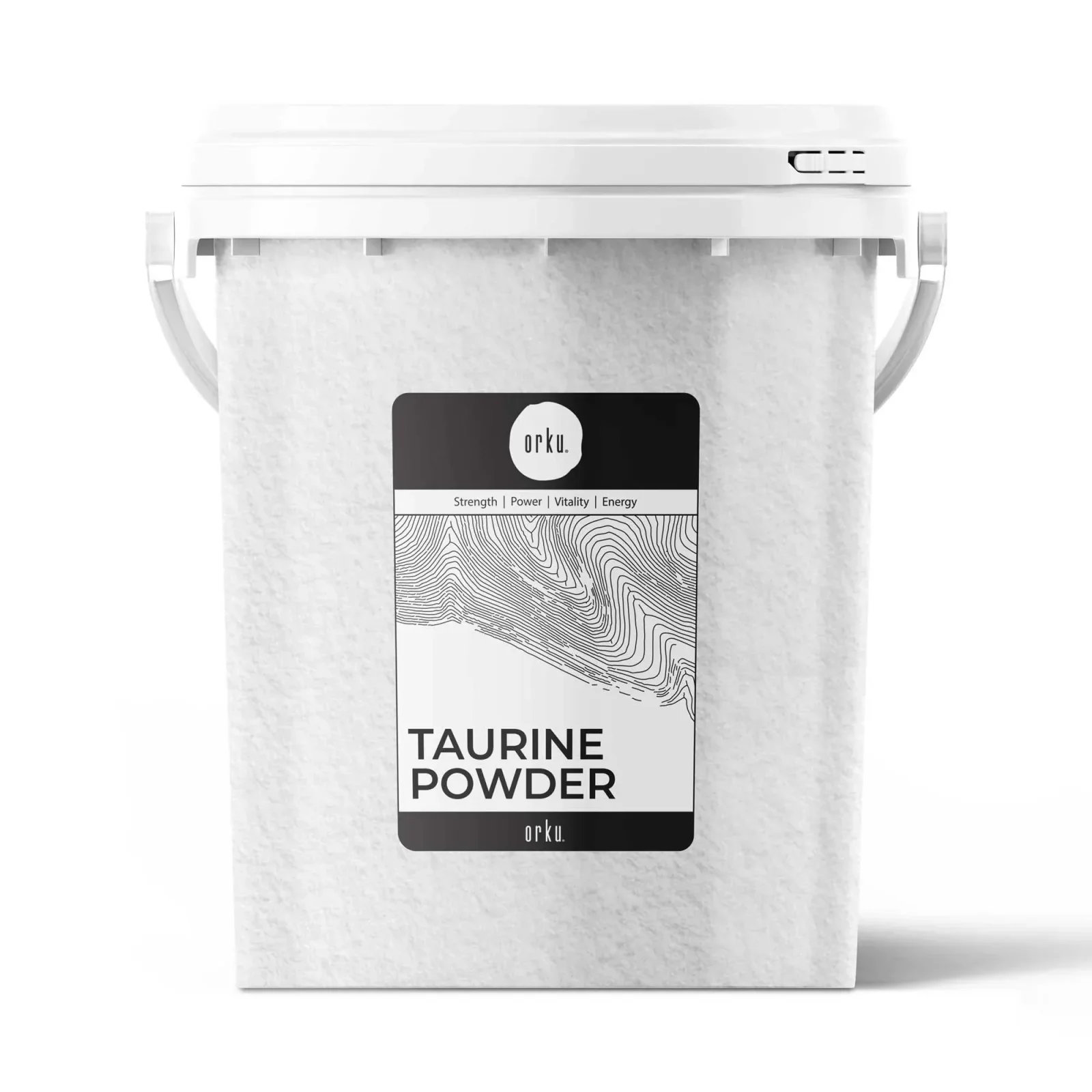 Orku 1.3kg Taurine Powder Tub - High Purity L-Taurine Amino Acid Ingredient