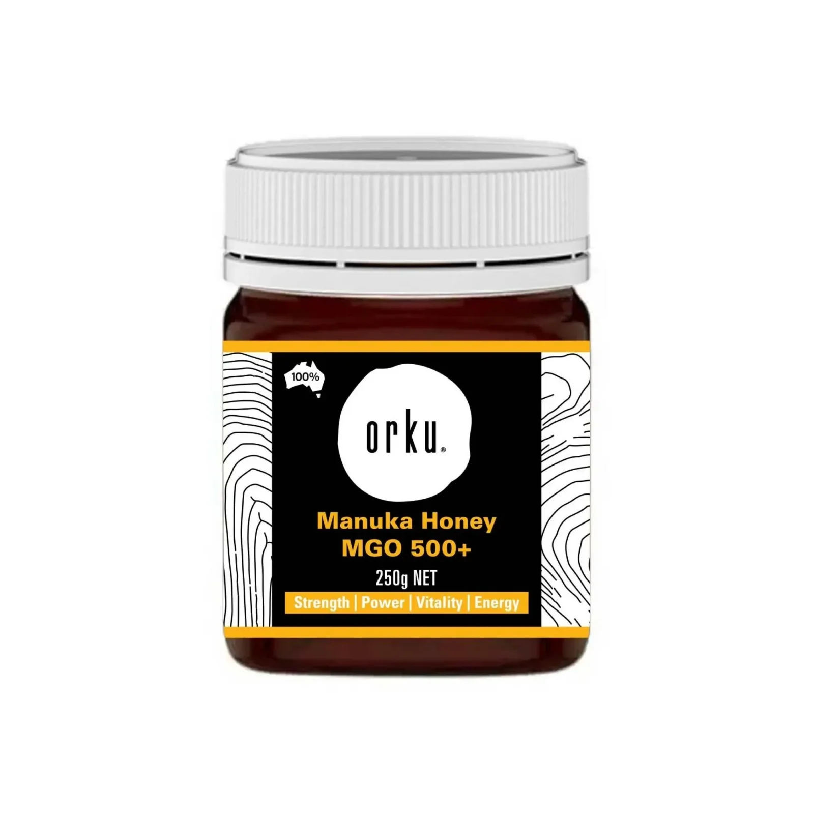 Orku MGO 500+ Australian Manuka Honey 250g - Raw Jelly Bush Honey
