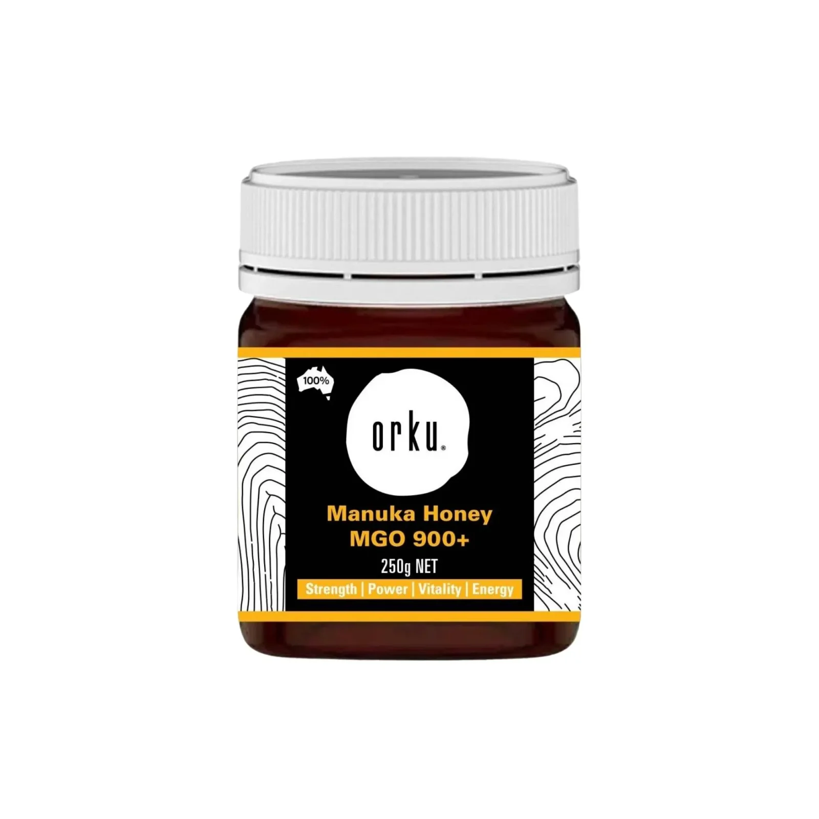Orku MGO 900+ Australian Manuka Honey 250g - Raw Jelly Bush Honey