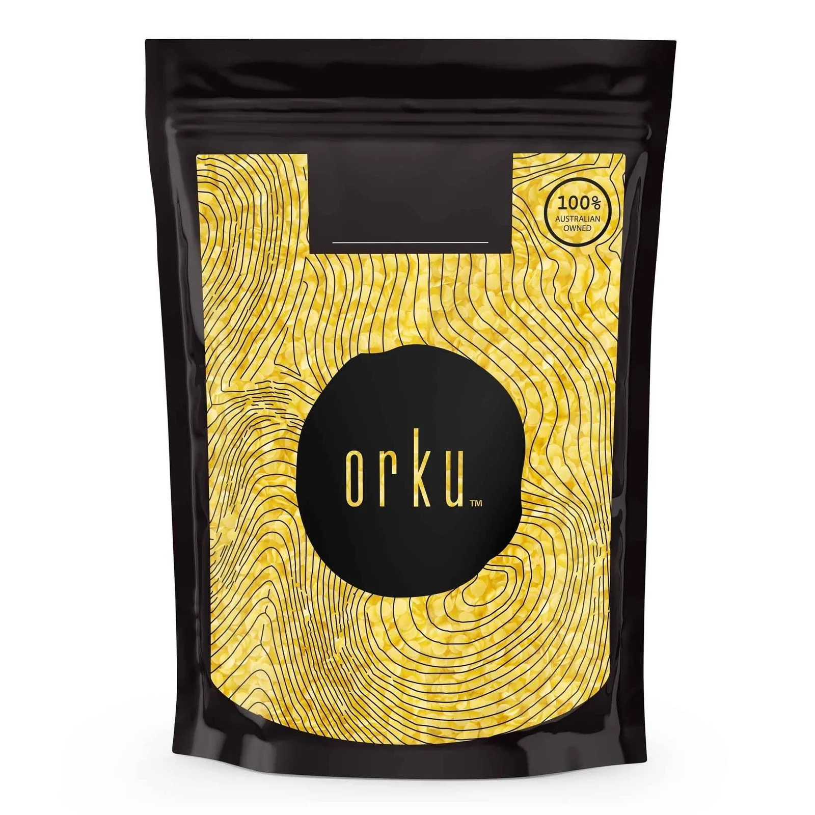 Orku 400g Organic Beeswax Pellets Yellow - Cosmetic Grade Pure Bees Wax Pastille