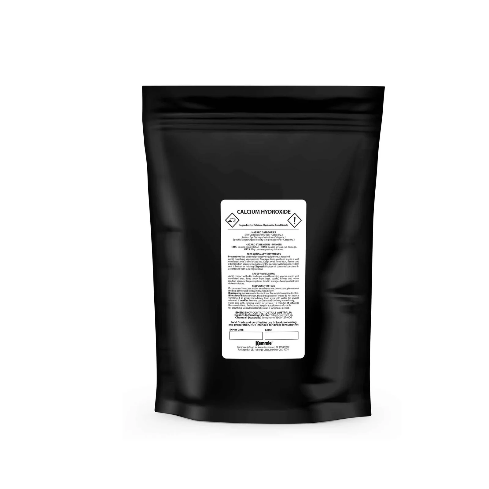 400g Food Grade Calcium Hydroxide Powder - FCC Hydrated Slaked Pickling Lime