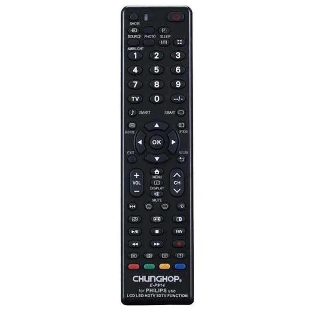 Chunghop Universal TV Remote Control Compatible with Philips LCD Smart HD Plasma