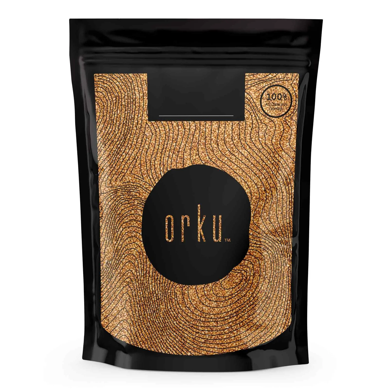Orku 1Kg Organic Golden Linseed Flaxseed Whole Grain Non GMO