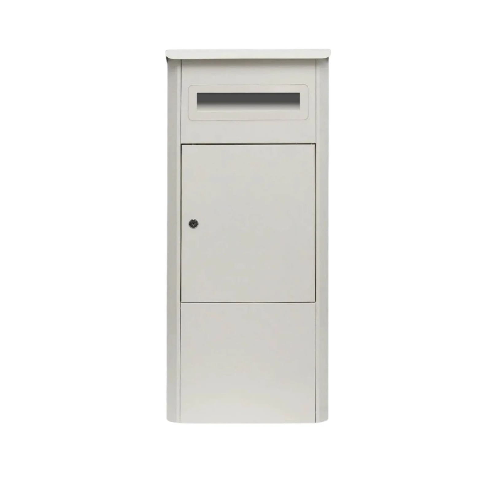 Parcel Delivery Drop Box Mailbox - Secure Home Package Locker 38x38x90cm White