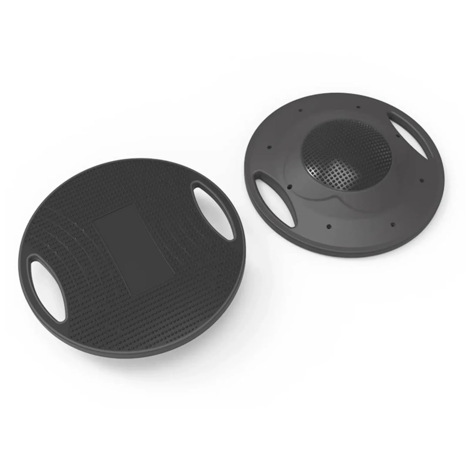 Social Hike Balance Board Wobble 41cm - Non-Slip Round Exercise Trainer Black