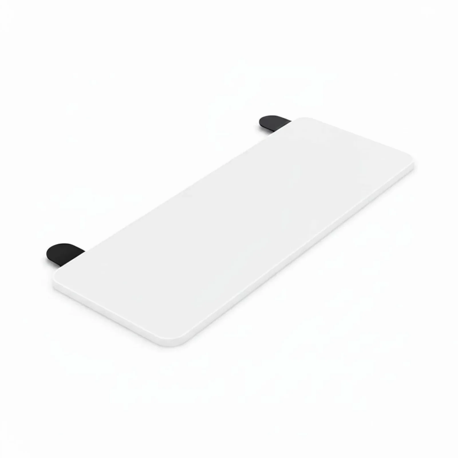 Tooleroo Folding Tray Desk Extender - Clamp-On Table Extension Shelf White