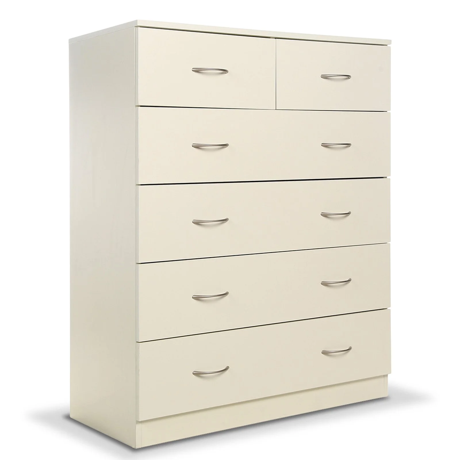 Sarantino Tallboy Dresser 6 Chest Of Drawers Cabinet 85 x 39.5 x 105cm in White