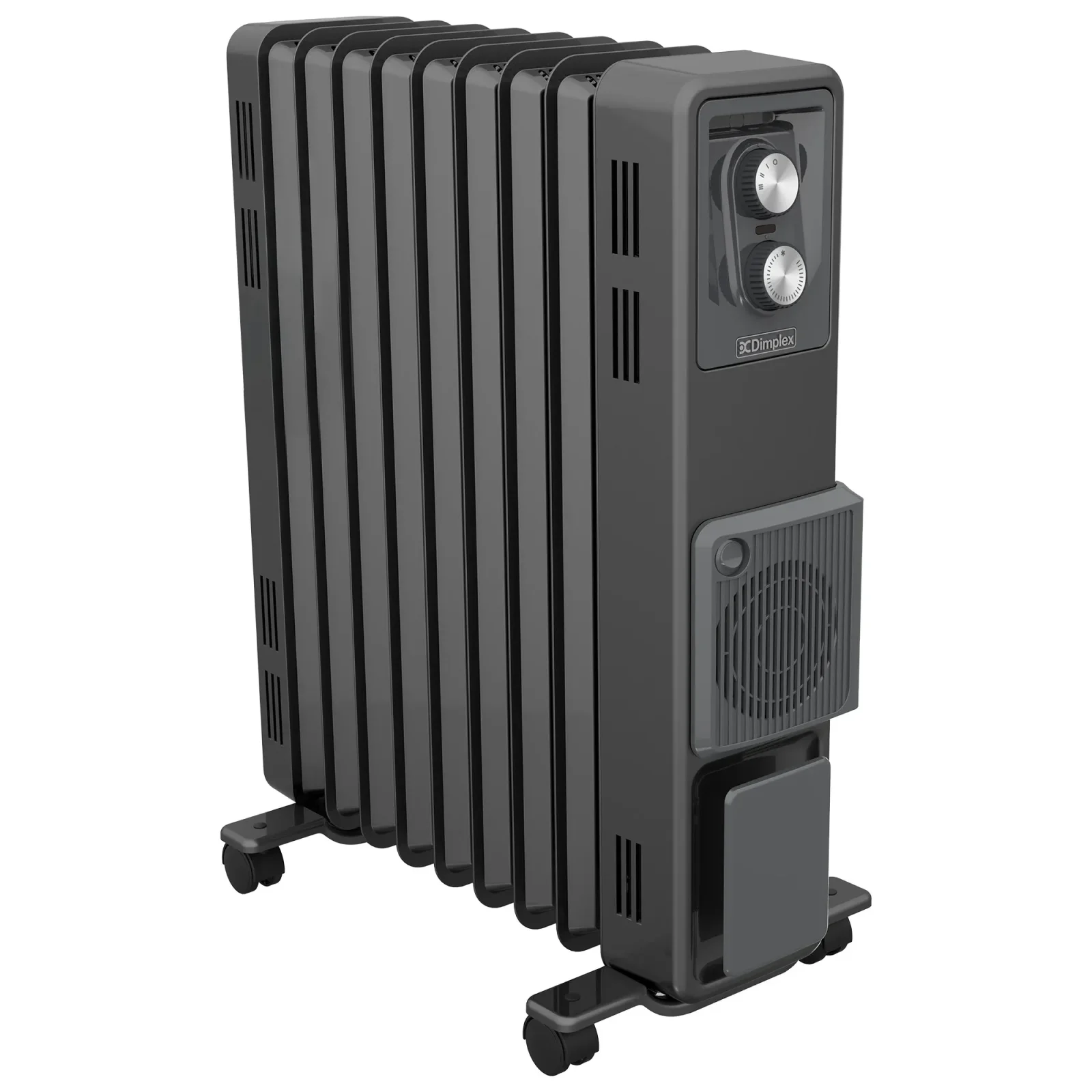 Dimplex Oil Free 2.4kW Column Heater w/ Thermostat and Turbo Fan in Black