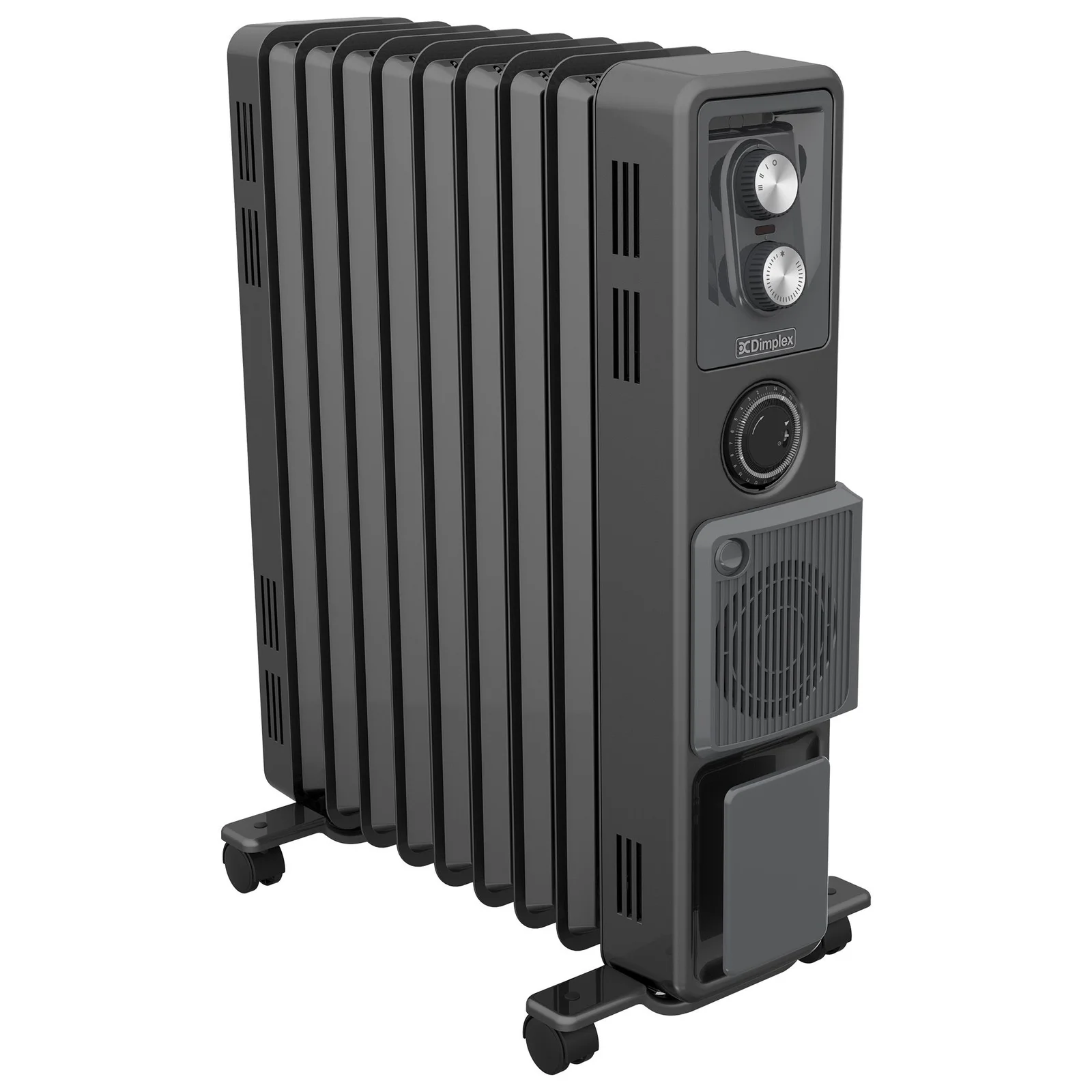 Dimplex Oil Free 2.4kW Column Heater w/ Turbo Fan and Timer in Black