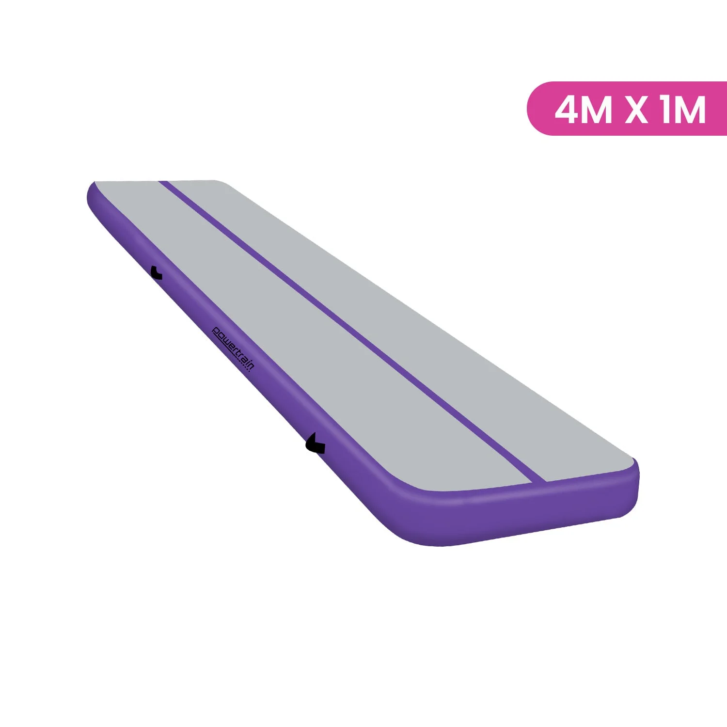Powertrain Airtrack 20cm Thick 4m x 1m Inflatable Gymnastics Tumbling Mat Air Track - Purple