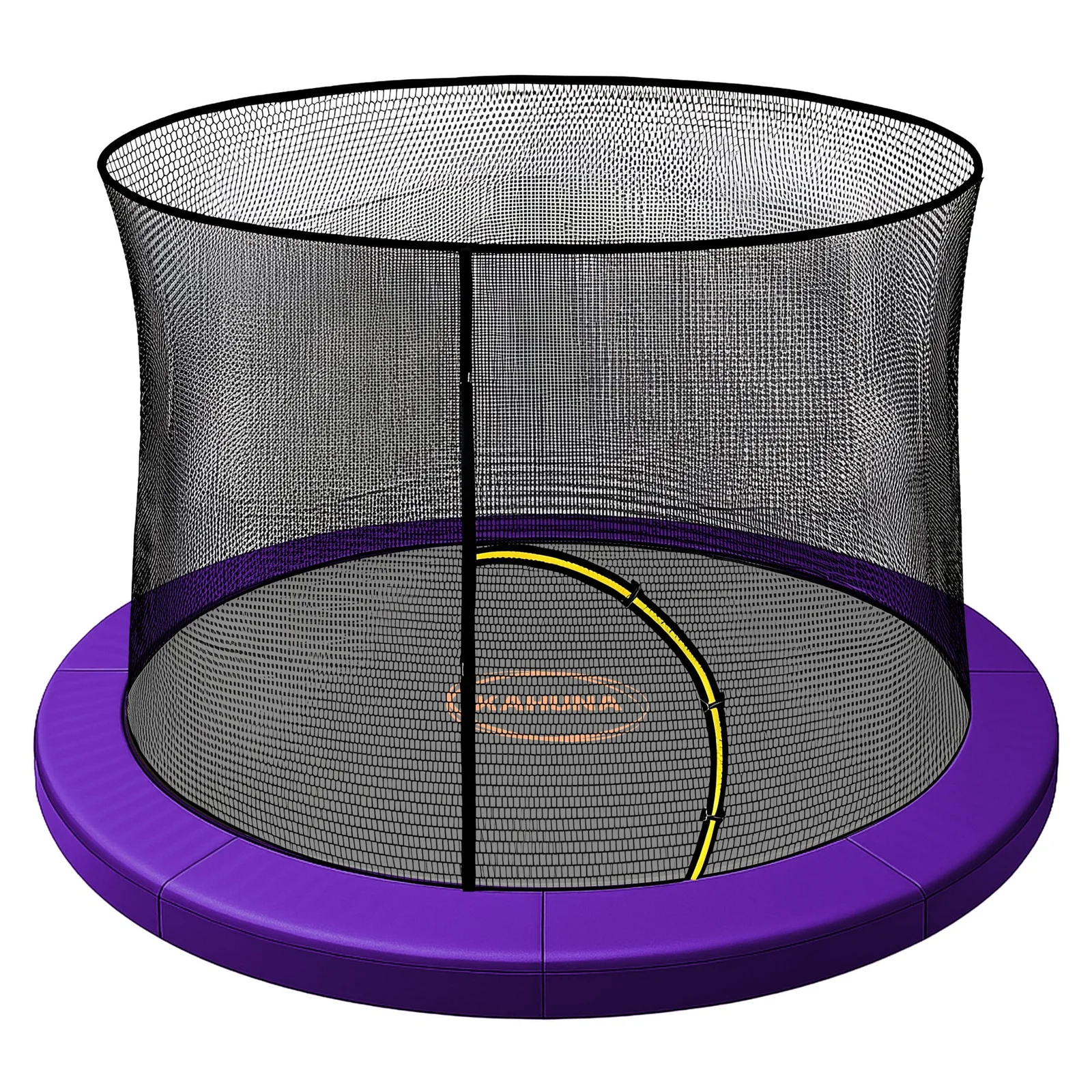 Kahuna 8ft Trampoline Pad and Net - Purple
