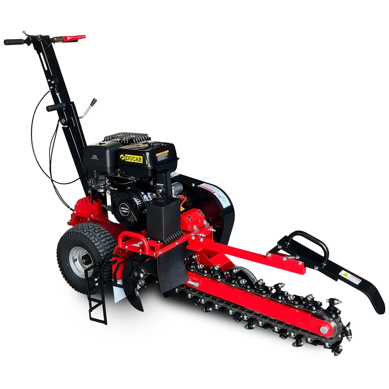 Ducar Trench Digger 457cc 18HP 4-Stroke Key Start, Petrol Trencher Machine