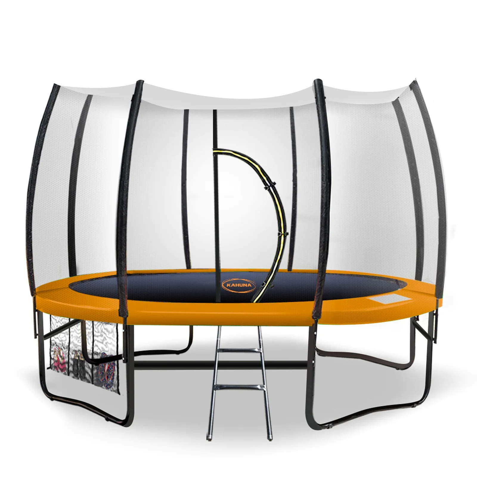Kahuna 10ft Twister Springless Trampoline Safety Net Pad Mat Outdoor Orange