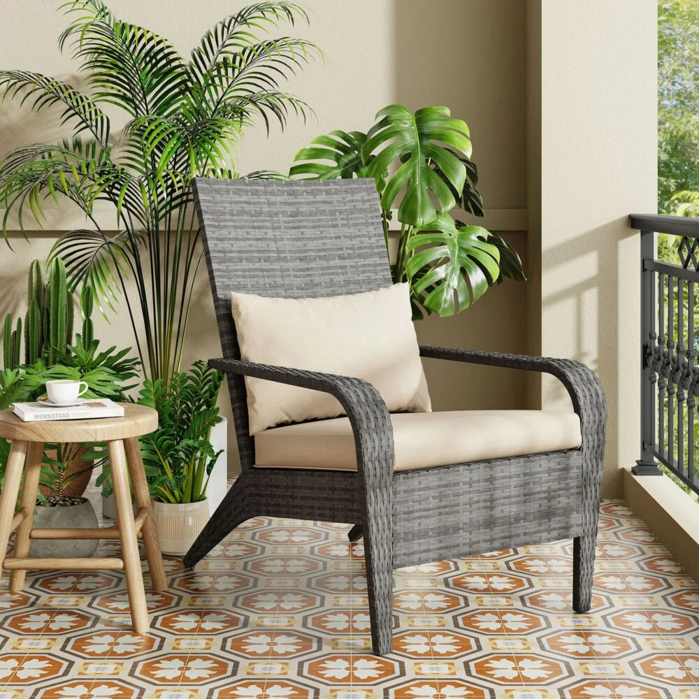 Coastal Weave Reclining Armchair with Bonus Cushion Covers
