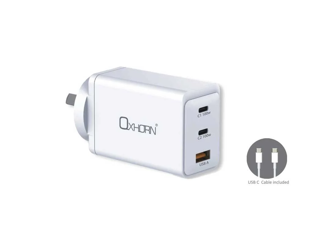 OXHORN NB-PD100S PD 100W GaN Charger 3-Port