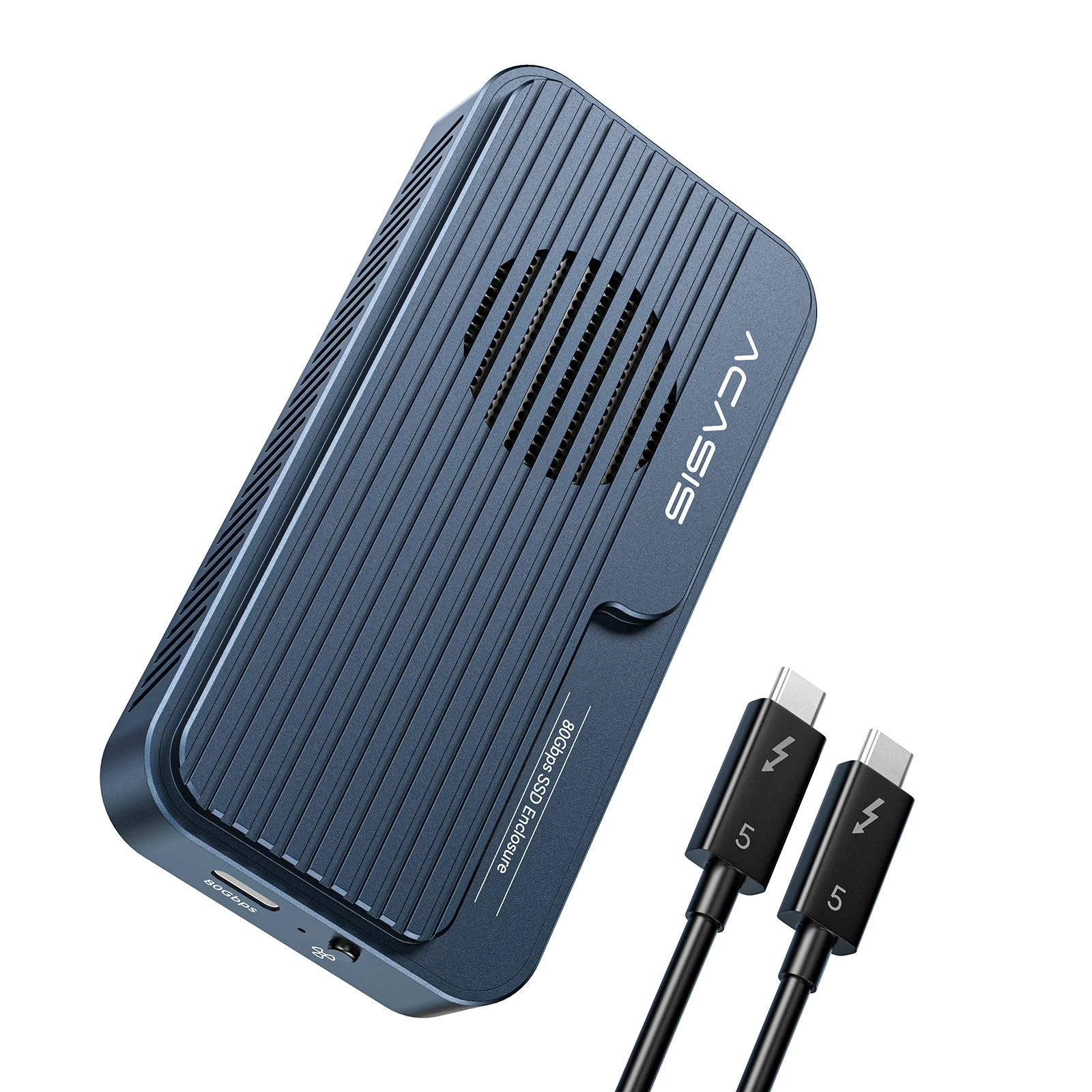 ACASIS TB501PRO USB4 v2 80Gbps M.2 NVMe SSD Enclosure Thunderbolt 5/4/3 6,000MB/s PCIe Gen5 Ready Active Cooling Fan