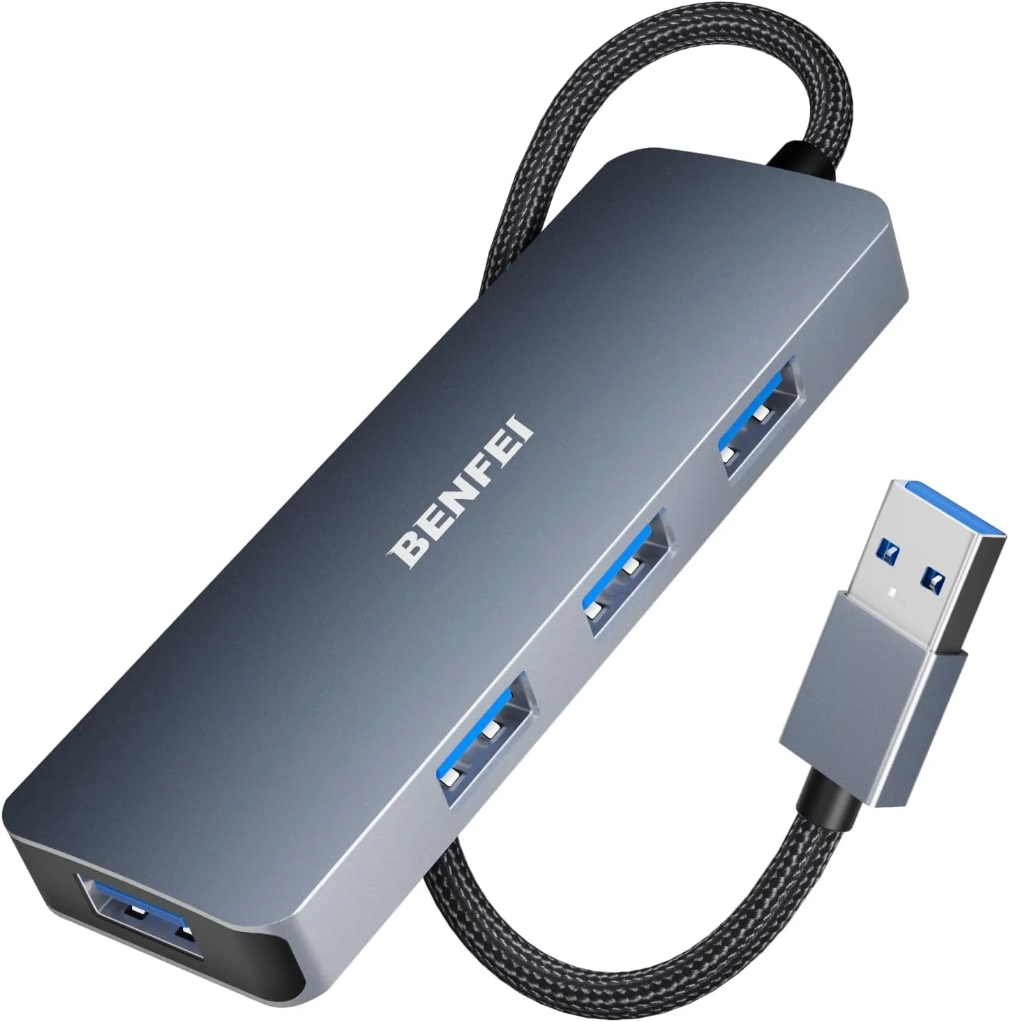 BENFEI USB 3.0 4-port Hub USB A Splitter Ultra-Slim 