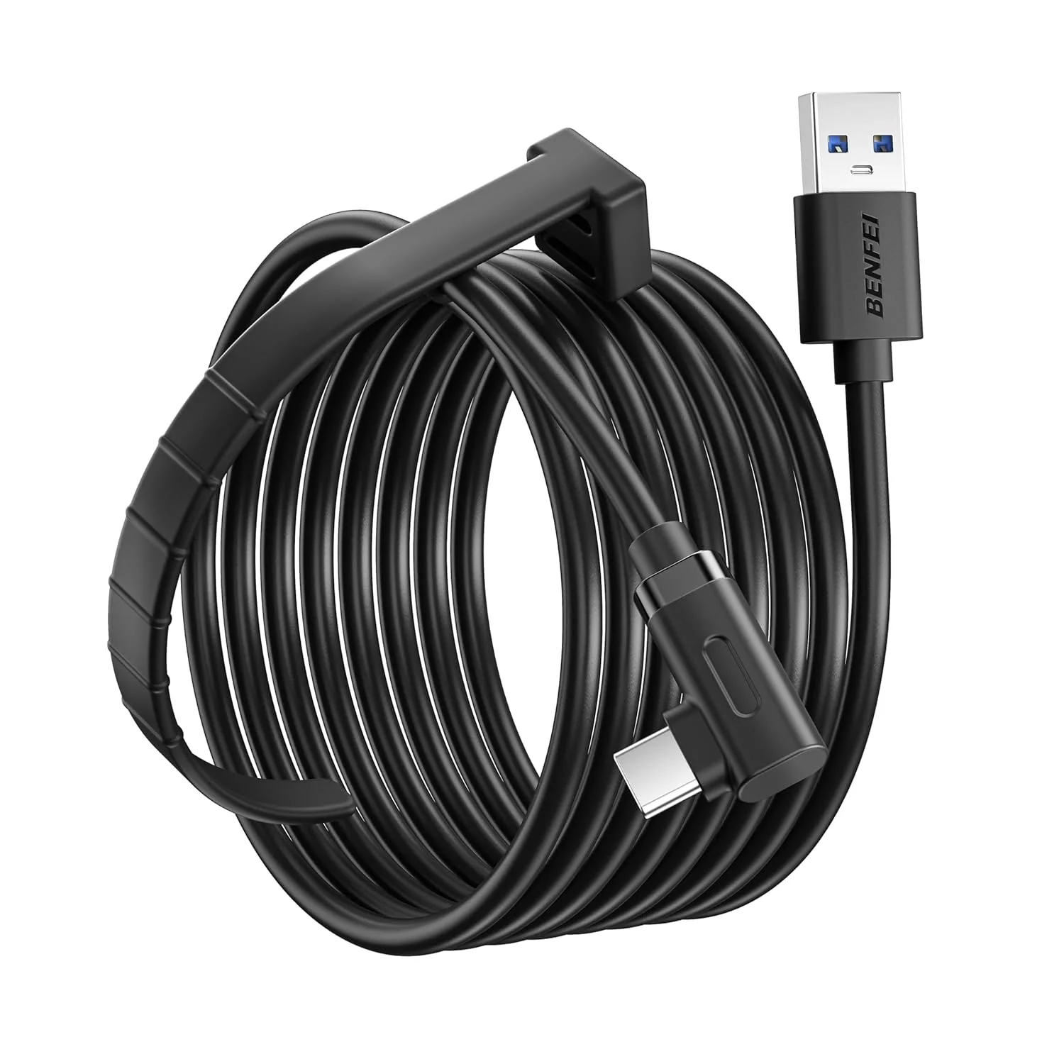 BENFEI 375BK-1M USB 3.0 to Right Angled USB-C PVC 1M