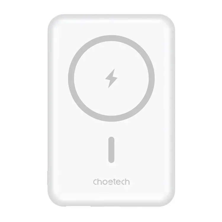 CHOETECH B662-WH USB-A + USB-C + Wireless Magnetic Power bank 5000mAh (White)