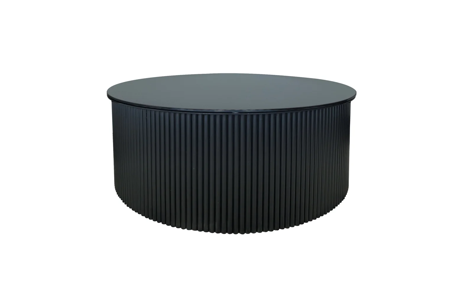Ripple Black Coffee Table - Black Marble