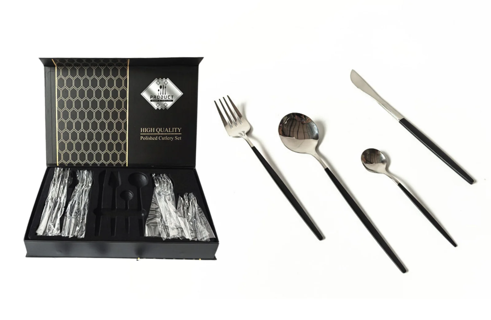 Keily Deluxe Cutlery Set - Silver