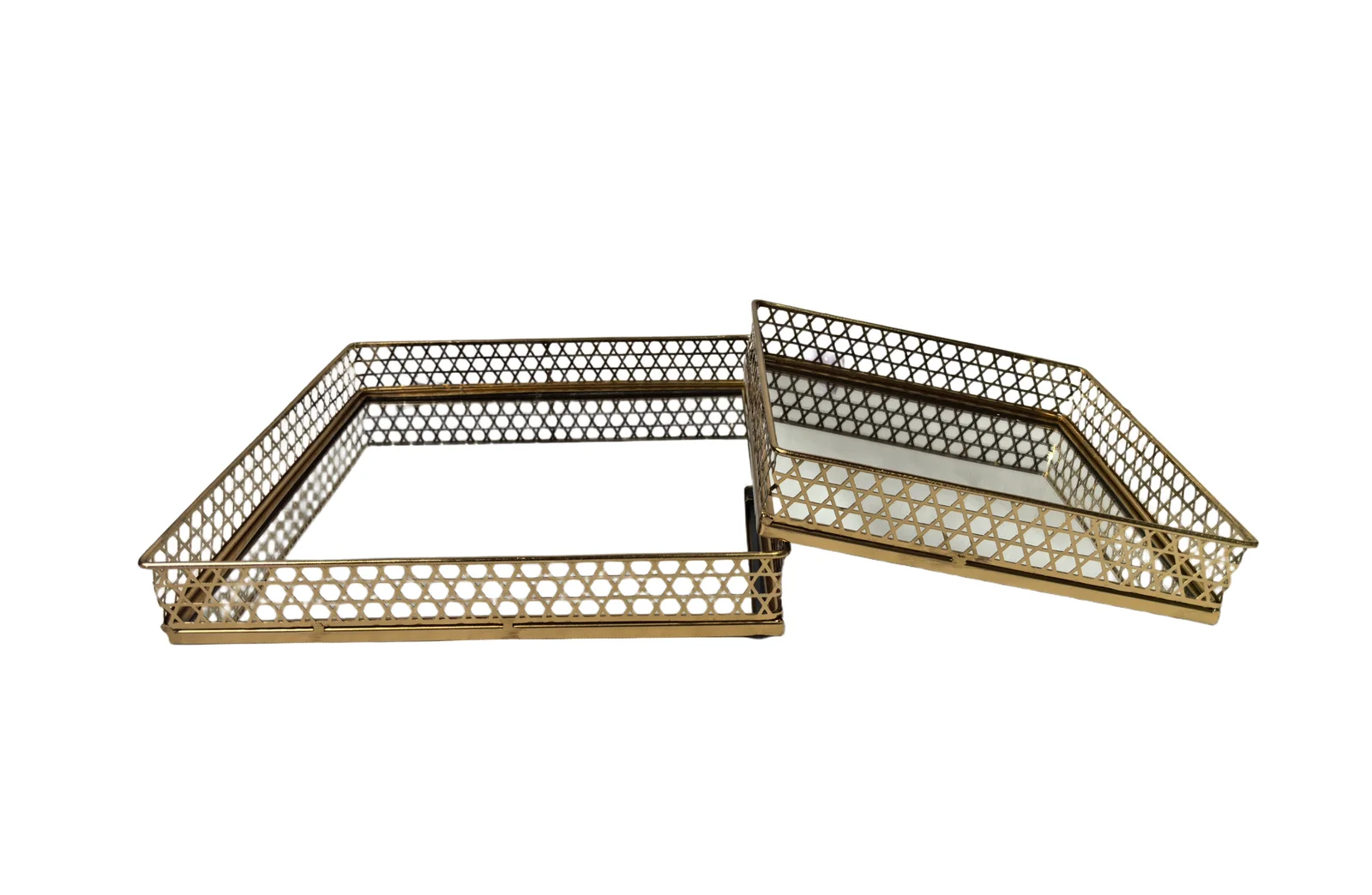 Nina Tray - Rectangle - Large - Gold