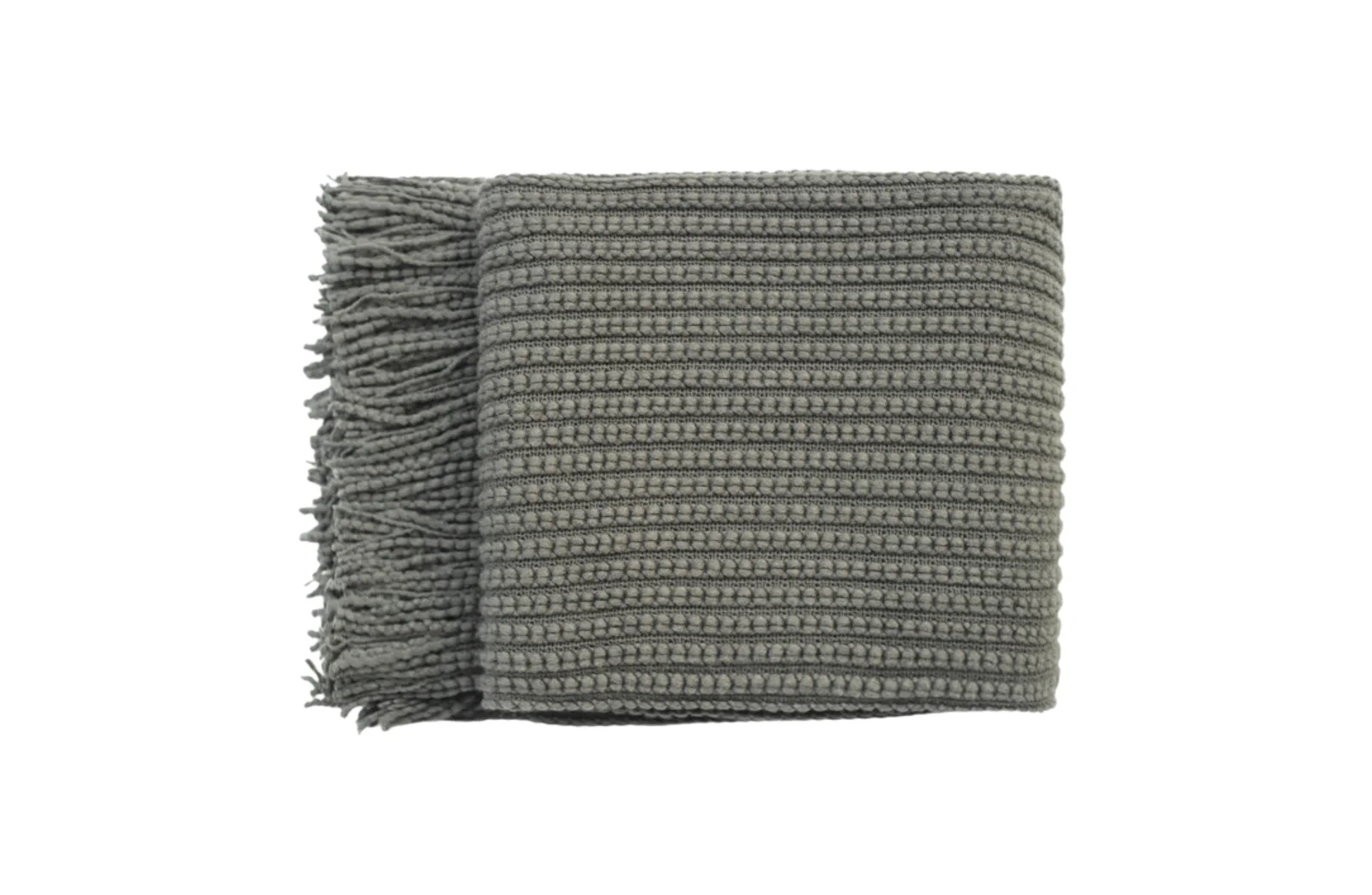 Levi Throw Rug Blanket - Dark Grey