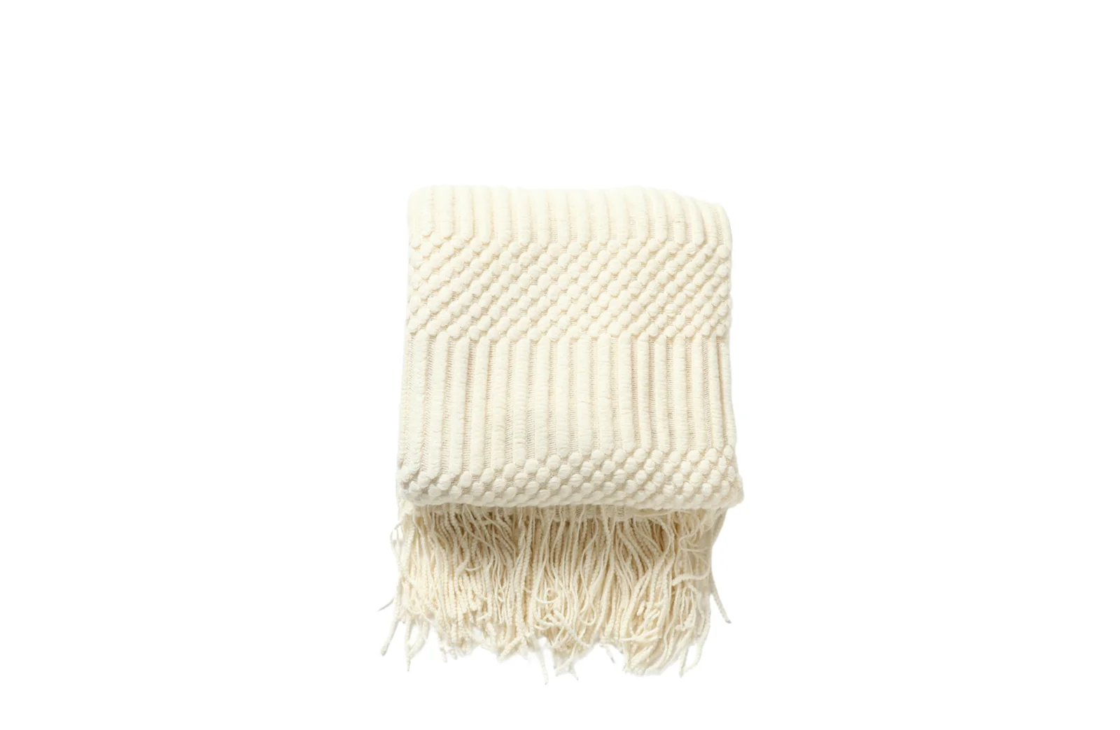 Tessa Throw Rug Blanket - Cream